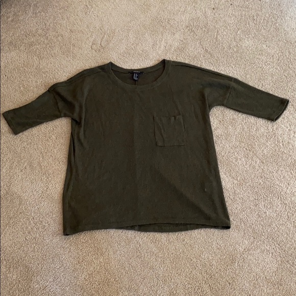 Olive Greene Forever 21 Shirt - Picture 1 of 3